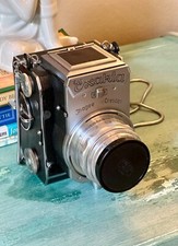   IHAGEE EXAKTA 66 VERTICAL CAMERA 120 ROLL FILM W/ ZEISS T TESSAR 80MM 2.8 LENS