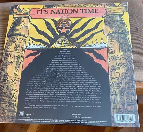 IMAMU AMIRI BARAKA (LeRoi Jones)- It's Nation Time ~MOTOWN 457L {sealed reissue} - Picture 2 of 2