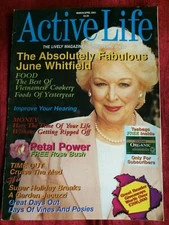 JUNE WHITFIELD rare UK magazine from 2001 ACTIVE LIFE