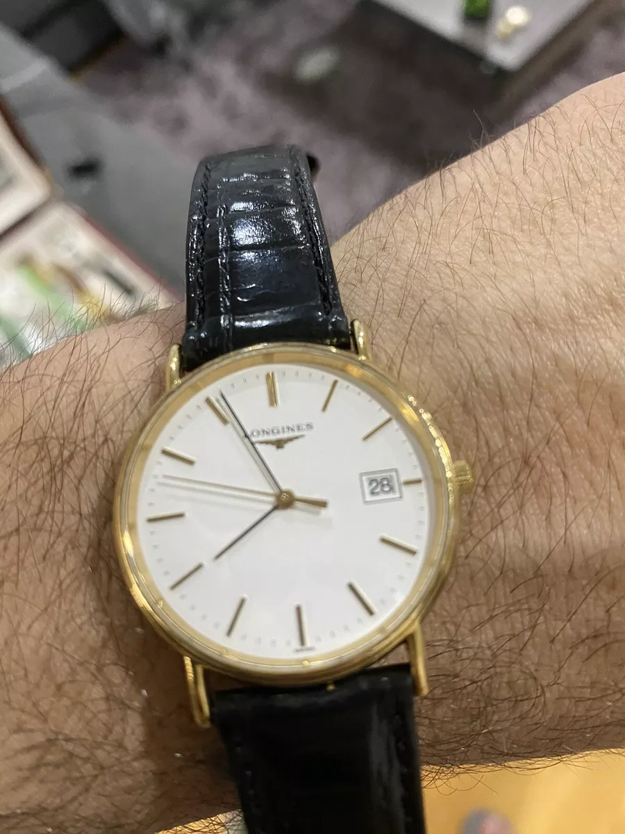 LONGINES Grand Classic L4.720.2 Date Gold Dial Quartz Men s Watch 750135