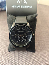 Armani Exchange AX2098 Herrenarmbanduhr Quarz Leder schwarz