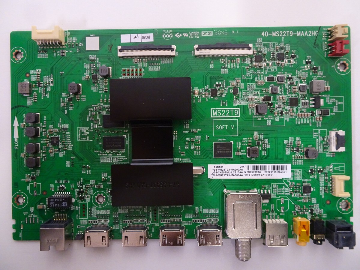 TCL 50S435 Main Board (40-MS22T9-MAA2HG) 08-MS22T23-MA200AA | eBay