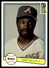 1982 Donruss Eddie Miller Atlanta Braves #425