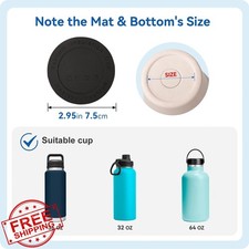 Prurex 6pk Non-Slip Silicone Bottle Protectors Fits Hydro Flask/Yeti