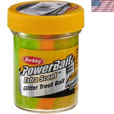 Catch More Fish with 1.75 oz PowerBait Glitter Trout Dough Bait - Rainbow Color