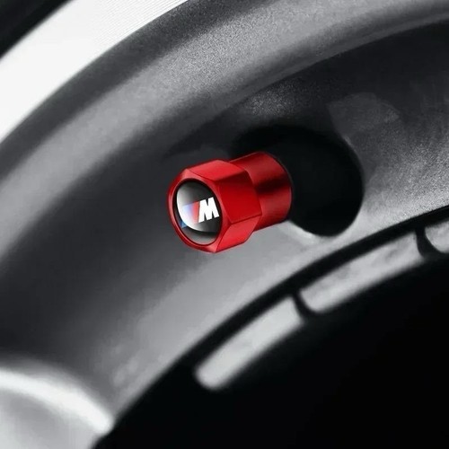 4x Ventilkappen Reifen für BMW M-Logo Aluminium - Picture 7 of 15