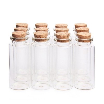 Danmu 30ml 1.18'' x 2.75'' Potion Bottles,Mini Glass Bottles,Small Glass Jars for