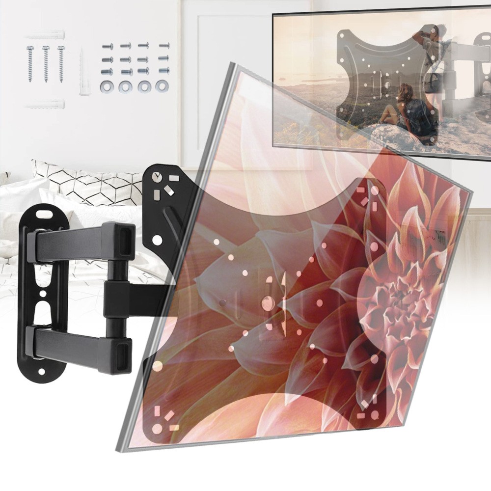 TV Wandhalterung LCD LED Fernseher Wandhalter 14 – 43 Zoll Neigbar Schwenkbar