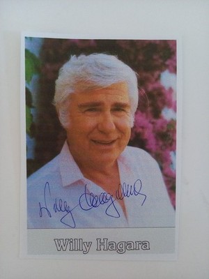 Willy Hagara - ausgedrucktes Bild, original signiert - original Autogramm - ca. 