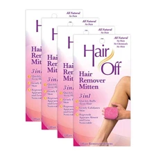 Hair Off Hair Remover Mitten - All-natural, Painless & Chemical Free -