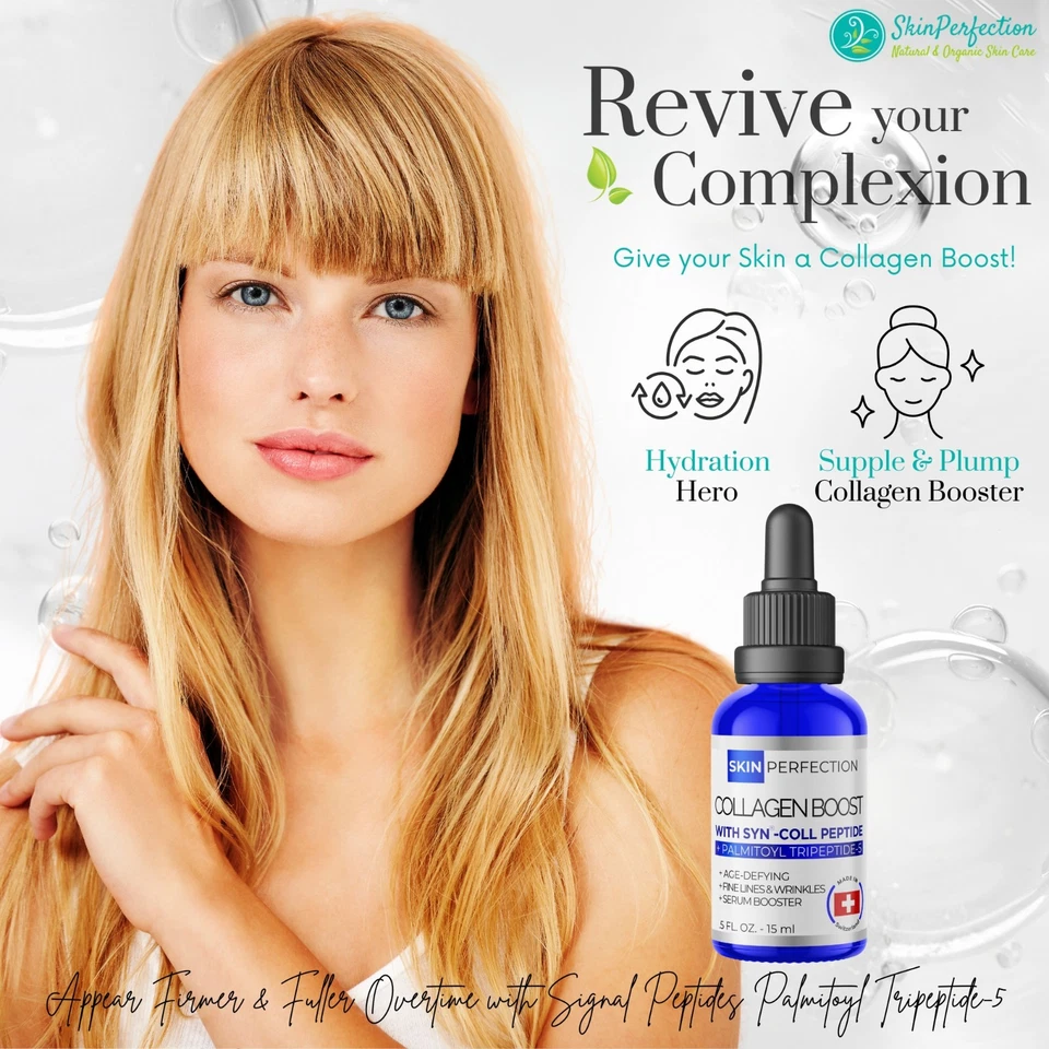 Syn Coll Tripeptide 5 Collagen Building Anti Aging Facial Wrinkle Treatment - Image 2 of 4