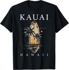 Kauai Hawaii Surf Hawaiian Vintage Surfing Surfer Gift Unisex T-Shirt