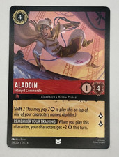 Disney Lorcana Azurite Sea Aladdin Intrepid Commander 119/204 Non-Foil