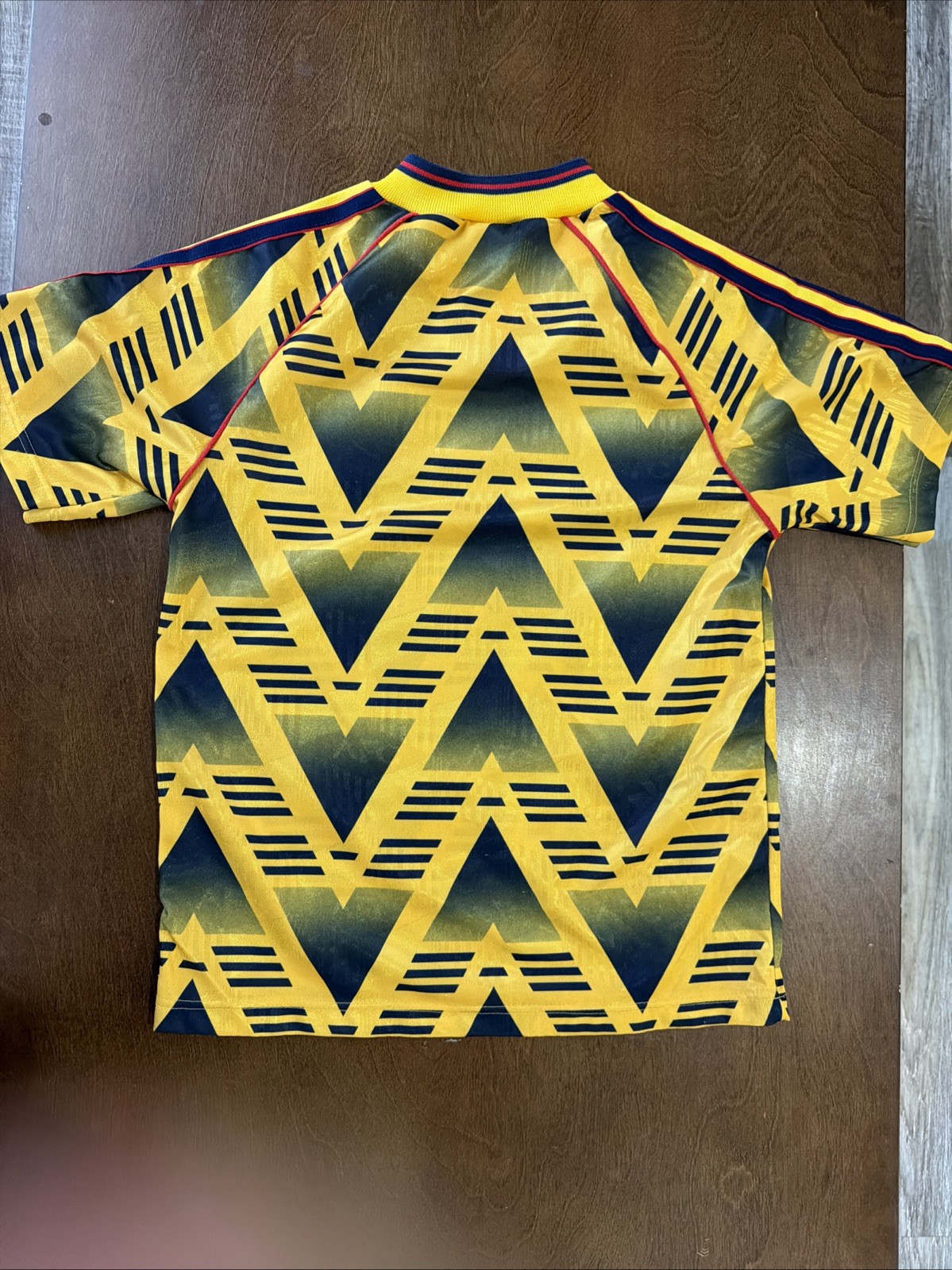 Arsenal 1991 sz 30-32 Away  Football Shirt  Jersey LONDON Vintage Adidas Trefoil thumbnail 5