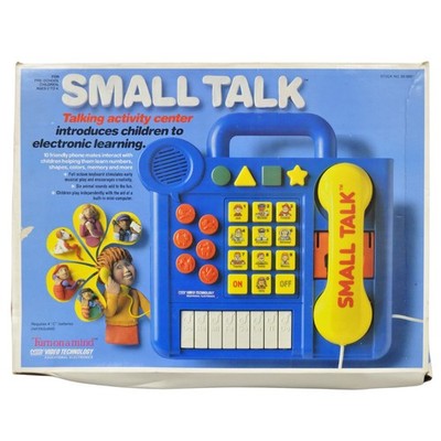 Vintage 1988 V Tech ''Small Talk'' Talking Activity Center Childs Toy in Box