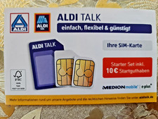 Aldi Talk Sim Karte mit 10 Start Guthaben