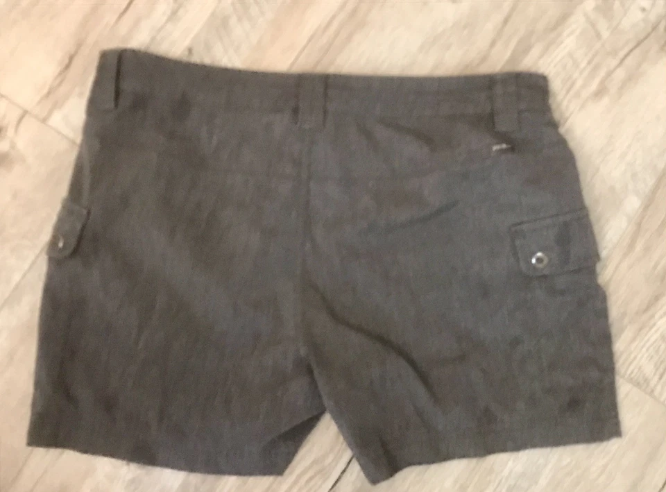 Pantalones Cortos Eddie Bauer Verano Trail Mujer Talla 4 Bolsillos Carga Secado Rápido Senderismo Gris Foto 2 de 4