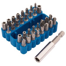 Draper Security Bit Set Chrome Vanadium Steel Hardened & Tempered 33 Pieces
