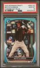 2023 BOWMAN DRAFT CHROME-SKY BLUE REFRACTOR #BDC107 BRYCE ELDRIDGE PSA 10