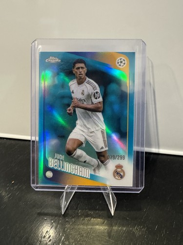 2025-26 Topps Chrome UEFA Jude Bellingham True Teal Refractor /299 Real Madrid