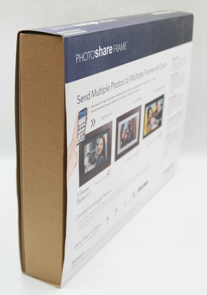 Brookstone PhotoShare Smart Digital Picture Frame 10.1” Black- NEW .. - Image 4 of 4