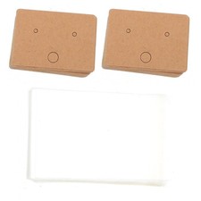 100 Pcs Earring Showing Cards for Selling Cardboard Bags Packaging