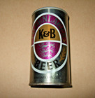 K&B PILSENLAGER Beer Can SS Steel Bottom Opened — photo 3
