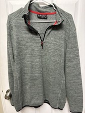 Avalanche Women's Gray Pullover 1/4 Zip Long Sleeve Size Large