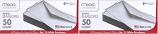 Envelopes,Letter Size,4-1/8" x 9-1/2",Gummed Closure,White All-Purpose for Ho...