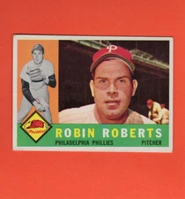 1960 Topps #264 Robin Roberts VG/EX Philadelphia Phillies #35694