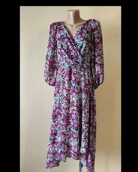 Women DKNY Dress Multicolor Polyester 38 / M / 46