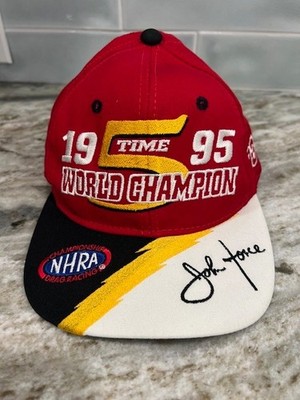 Vintage NHRA Winston Drag Racing Champion John Force Snapback Hat 1995