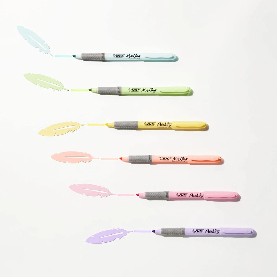 BIC Highlighter, Textmarker, 24er Pack, in verschiedenen Farben inkl. Pastell, m - Bild 4 von 4