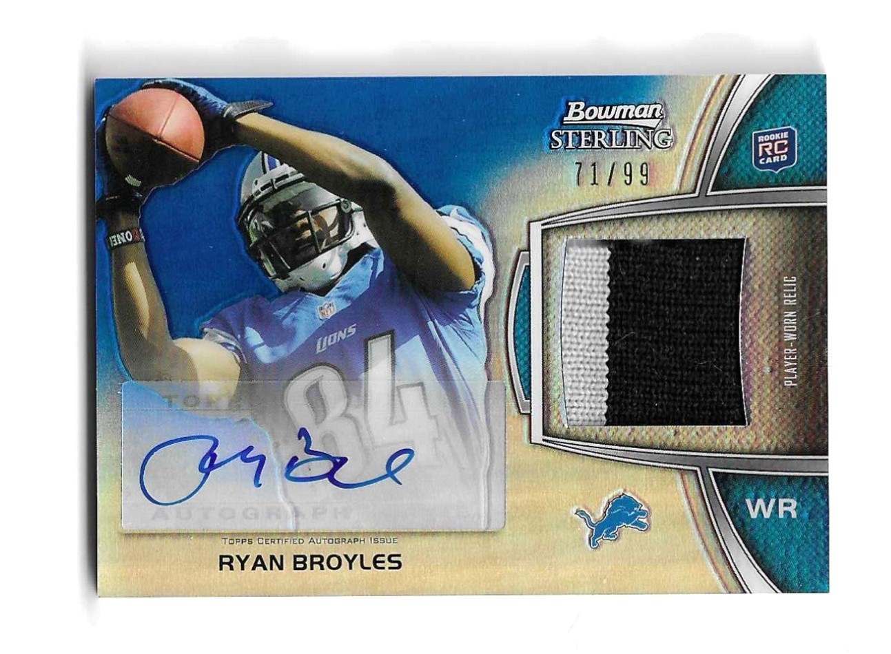Ryan Broyles Bowman Sterling Autograph Rookie Relic #RB Base