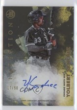 2021 Bowman Inception Gold Foil 17/50 Yolbert Sanchez #PA-YSZ Auto 0g4