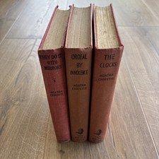 Product Image: Agatha Christie 3 First Edition HC Books Crime Club The Clocks Mirrors Ordeal