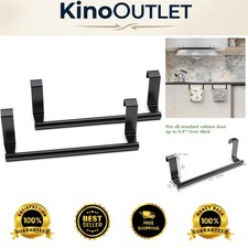 Space-Saving 9-Inch Towel Holder - Stainless Steel Bar Rack for Cabinets