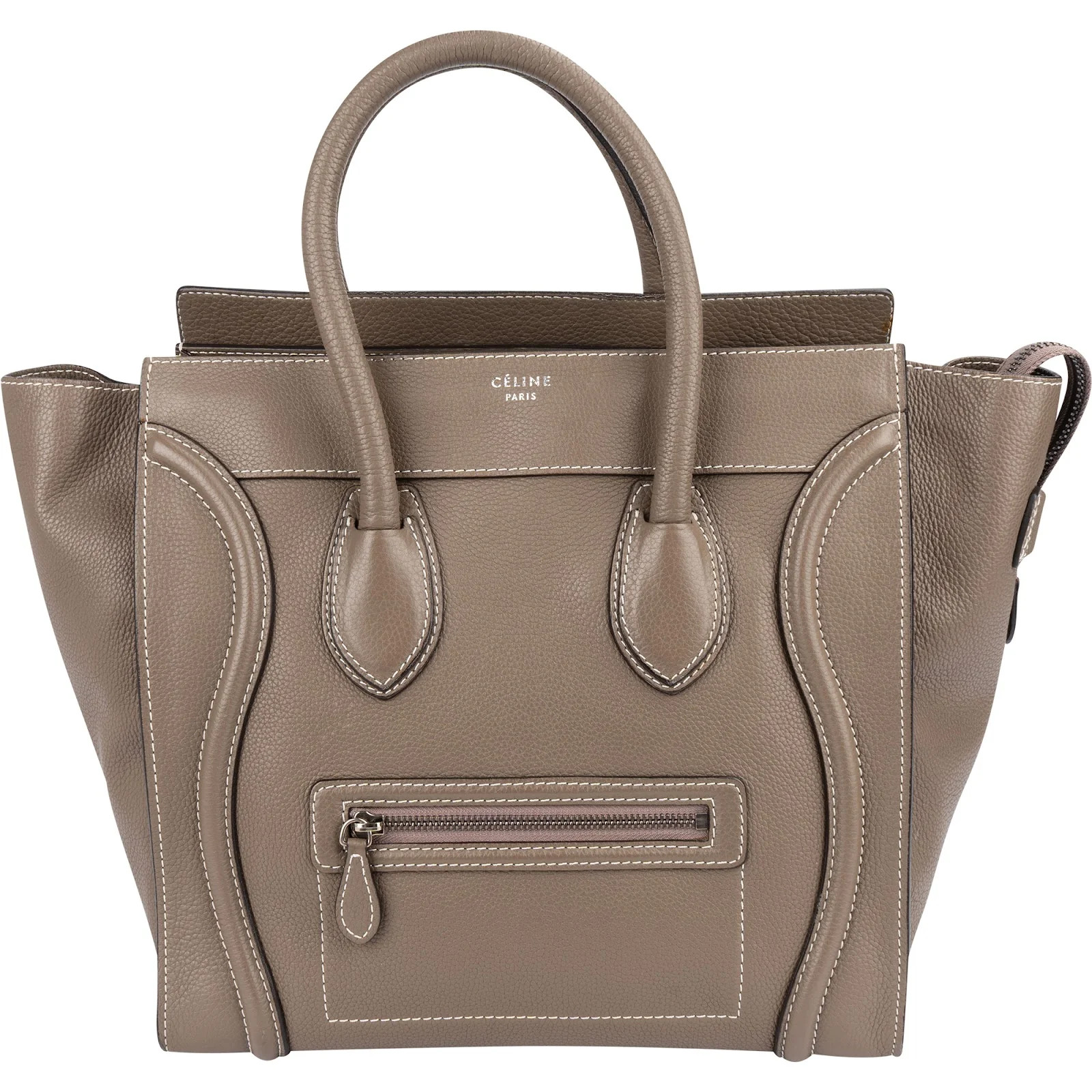 Celine Grained Leather Luggage Handbag Bag