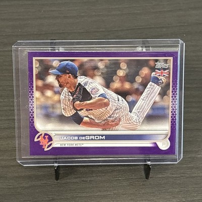 2022 Topps Series 1 UK Jacob DeGrom Purple Foil Mets /50