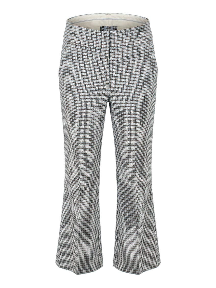 Veronica Beard Cormac Houndstooth Cropped Kick Flare Pants Size 8
