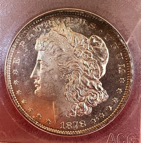 Beautiful 1878 7TF US Morgan Silver $1, AU, View Details, Add to Your Collection