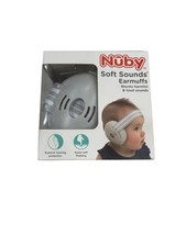 Nuby Soft Sounds Baby Earmuffs Hearing Protection Gray Sealed