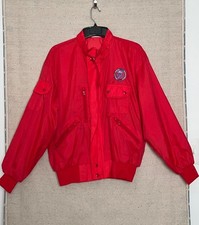 Vintage Red Nylon Ford Motor Company Quality Parts Management Jacket Men’s New L