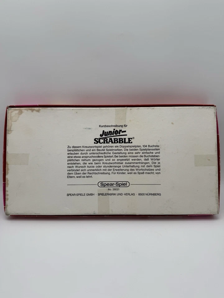 Junior Scrabble Spear Spiele 70er Jahre Brettspiel Gebraucht Guter Zustand - Bild 2 von 4