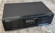 Pyle PT-659DU Dual Stereo Dual Stereo Cassette Player  Recorder - USB  RCA OUT