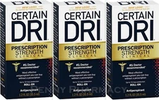 Certain Dri ROLL-ON Antiperspirant 1.2 fl oz ( 3 pack )  / NEW LOOK ARRIVING!