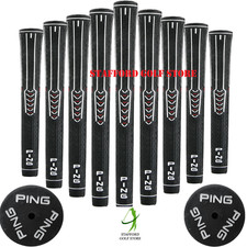 PING ID-8 Golf Grips Set Standard Size Core .600" Ribbed Black/White