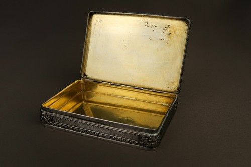 Antique Austrian Silver Box Case with Gilt Interior 19th Century - Picture 14 of 24