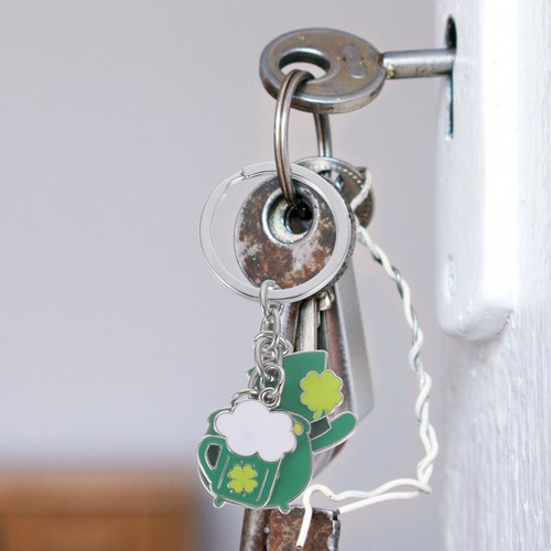 . Patricks Key Chain Small Keyring Backpack Key Chain Purse Decoration vente Metal