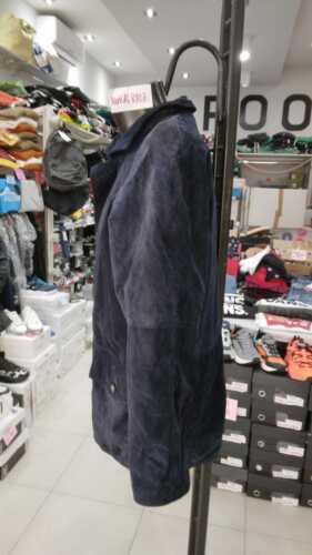 GIACCA DIMENSIONE PELLE Uomo Man Pelle Blu VINTAGE tg M MON1488LZ - Imagen 2 de 6
